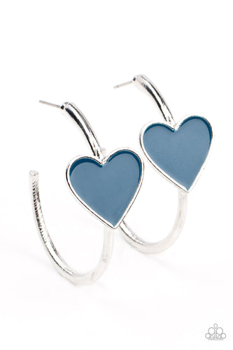 Kiss Up - Blue-Jewelry-Just Because Jewels, Paparazzi Accessories-Just Because Jewels