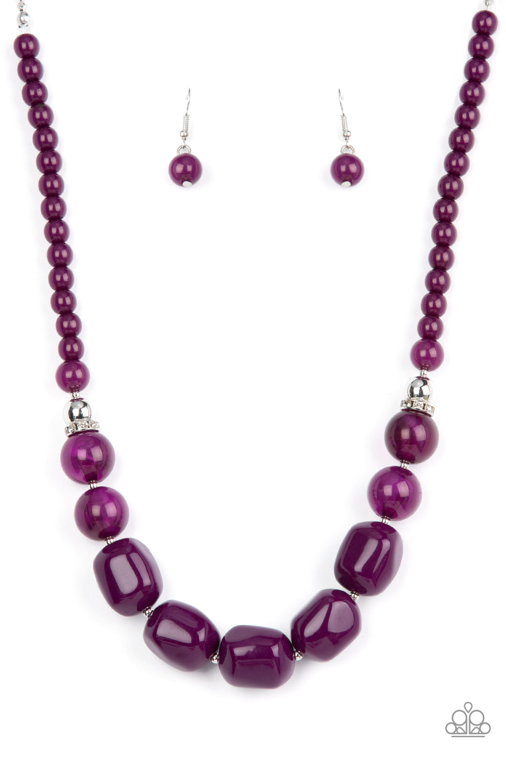 Ten Out of TENACIOUS - Purple-Jewelry-Just Because Jewels, Paparazzi Accessories-Just Because Jewels