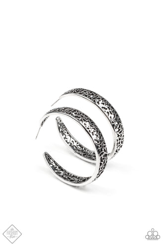 Garden for Two - Silver-Jewelry-Just Because Jewels, Paparazzi Accessories-Just Because Jewels