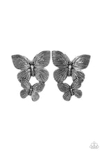 Load image into Gallery viewer, Blushing Butterflies - Silver-Jewelry-Paparazzi Accessories, Just Because Jewels-Just Because Jewels