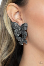 Load image into Gallery viewer, Blushing Butterflies - Silver-Jewelry-Paparazzi Accessories, Just Because Jewels-Just Because Jewels
