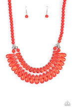 Load image into Gallery viewer, All Across the GLOBETROTTER - Red-Jewelry-Paparazzi Accessories, Just Because Jewels-Just Because Jewels
