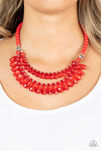 Load image into Gallery viewer, All Across the GLOBETROTTER - Red-Jewelry-Paparazzi Accessories, Just Because Jewels-Just Because Jewels
