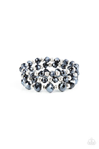 Eiffel Tower Tryst - Blue-Jewelry-Just Because Jewels, Paparazzi Accessories-Just Because Jewels