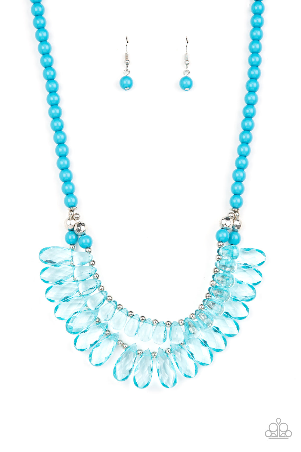 All Across the GLOBETROTTER - Blue-Jewelry-Paparazzi Accessories-Just Because Jewels