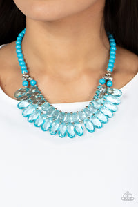 All Across the GLOBETROTTER - Blue-Jewelry-Paparazzi Accessories-Just Because Jewels