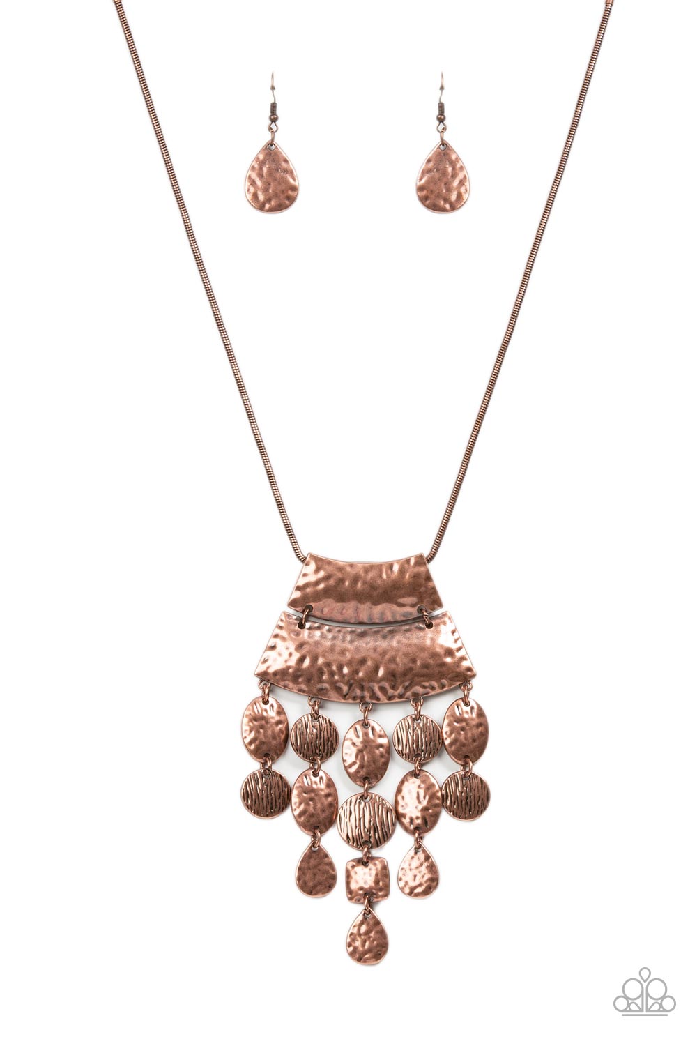Totem Trek - Copper-Jewelry-Paparazzi Accessories, Just Because Jewels-Just Because Jewels