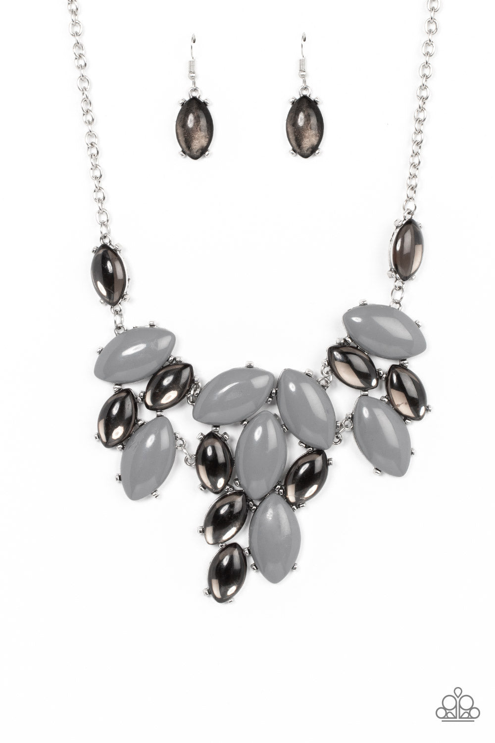 Date Night Nouveau - Silver-Jewelry-Just Because Jewels, Paparazzi Accessories-Just Because Jewels