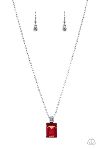 Understated Dazzle - Red-Jewelry-Paparazzi Accessories-Just Because Jewels