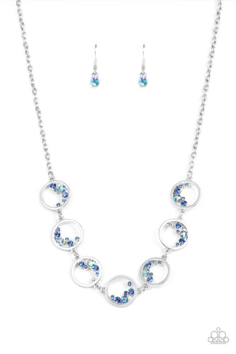 Blissfully Bubbly - Blue-Jewelry-Paparazzi Accessories-Just Because Jewels