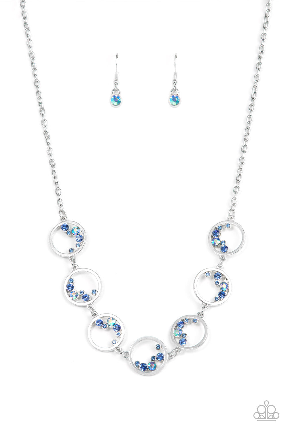 Blissfully Bubbly - Blue-Jewelry-Paparazzi Accessories-Just Because Jewels
