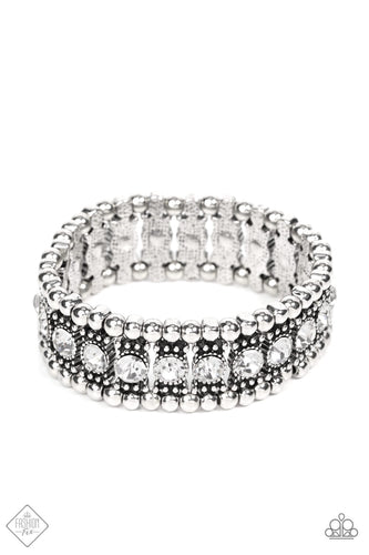 Ritzy Reboot - White-Jewelry-Just Because Jewels, Paparazzi Accessories-Just Because Jewels