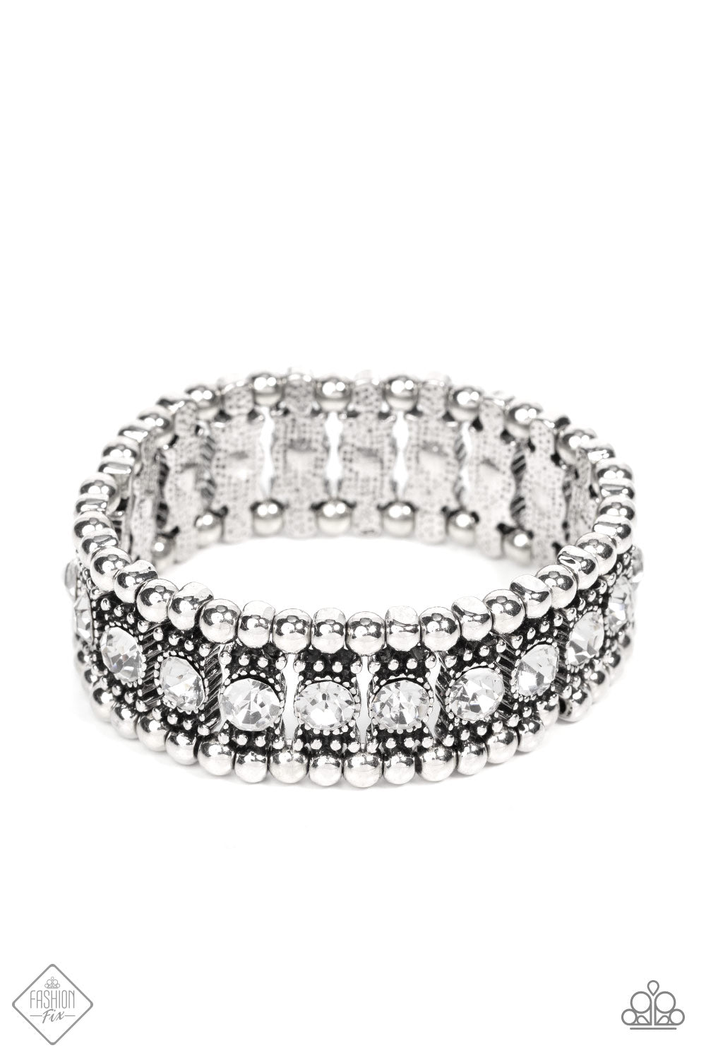 Ritzy Reboot - White-Jewelry-Just Because Jewels, Paparazzi Accessories-Just Because Jewels