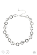 Load image into Gallery viewer, Rhinestone Rollout - White-Jewelry-Just Because Jewels, Paparazzi Accessories-Just Because Jewels