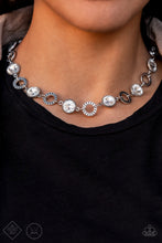 Load image into Gallery viewer, Rhinestone Rollout - White-Jewelry-Just Because Jewels, Paparazzi Accessories-Just Because Jewels