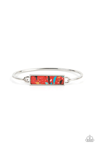 Terrazzo Tarot - Red-Jewelry-Paparazzi Accessories, Just Because Jewels-Just Because Jewels