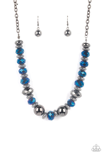 Interstellar Influencer - Blue-Jewelry-Paparazzi Accessories, Just Because Jewels-Just Because Jewels