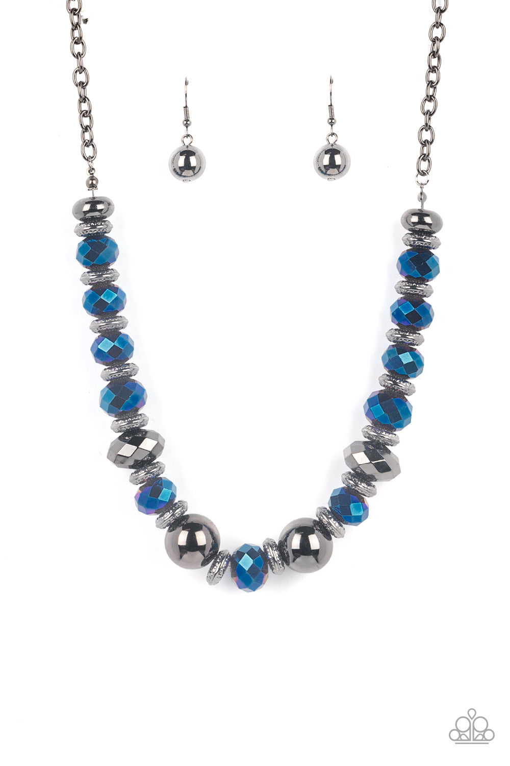 Interstellar Influencer - Blue-Jewelry-Paparazzi Accessories, Just Because Jewels-Just Because Jewels