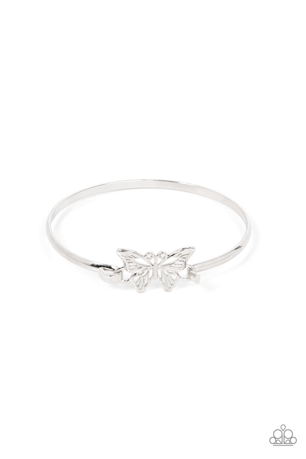 Did I FLUTTER? - Silver-Jewelry-Paparazzi Accessories-Just Because Jewels