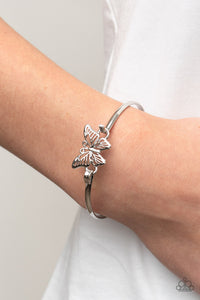 Did I FLUTTER? - Silver-Jewelry-Paparazzi Accessories-Just Because Jewels
