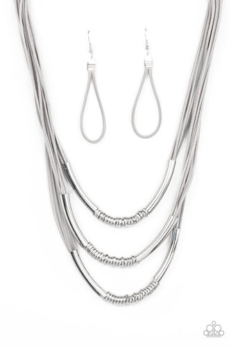 Mechanical Mania - Silver-Jewelry-Paparazzi Accessories-Just Because Jewels