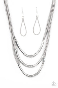 Mechanical Mania - Silver-Jewelry-Paparazzi Accessories-Just Because Jewels