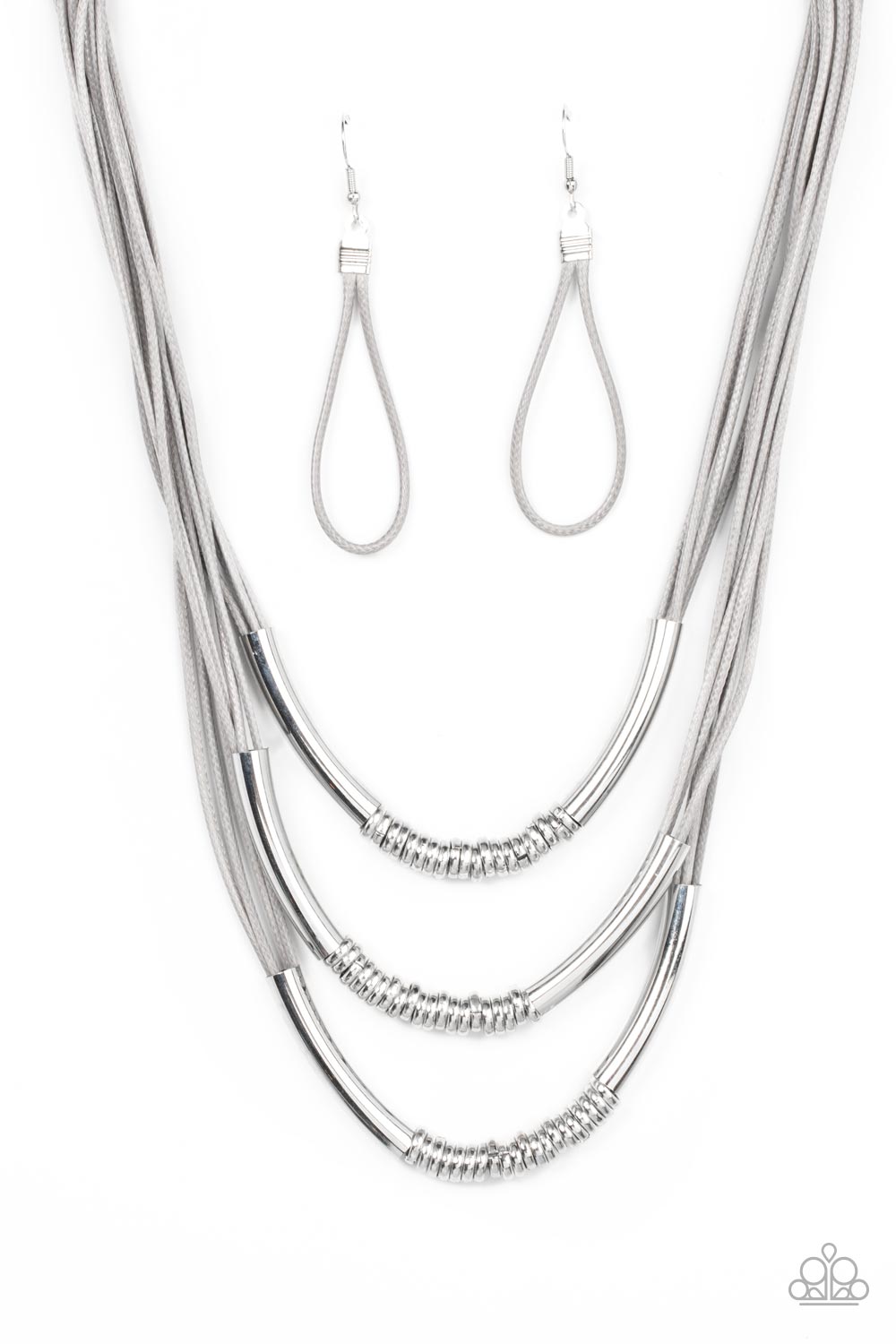 Mechanical Mania - Silver-Jewelry-Paparazzi Accessories-Just Because Jewels