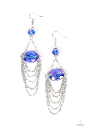 Ethereally Extravagant - Blue-Jewelry-Paparazzi Accessories-Just Because Jewels