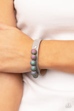 Load image into Gallery viewer, Saturn Safari - Silver-Jewelry-Just Because Jewels, Paparazzi Accessories-Just Because Jewels