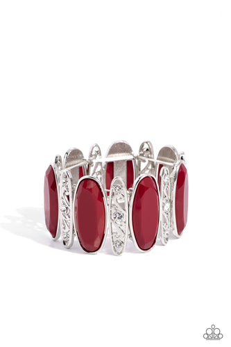 Saturated Sparkle - Red-Jewelry-Paparazzi Accessories, Just Because Jewels-Just Because Jewels