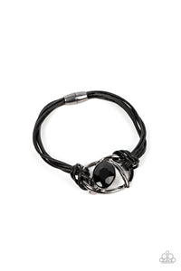 Keep Your Distance - Black-Jewelry-Paparazzi Accessories, Just Because Jewels-Just Because Jewels