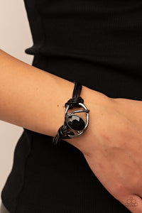 Keep Your Distance - Black-Jewelry-Paparazzi Accessories, Just Because Jewels-Just Because Jewels