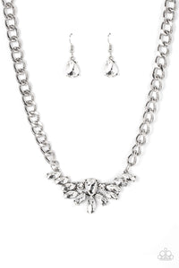 Come at Me - White-Jewelry-Paparazzi Accessories, Just Because Jewels-Just Because Jewels