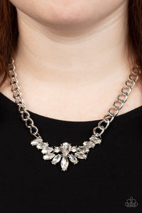 Come at Me - White-Jewelry-Paparazzi Accessories, Just Because Jewels-Just Because Jewels