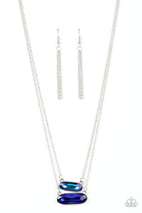Double Bubble Burst - Blue-Jewelry-Paparazzi Accessories-Just Because Jewels