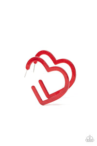 Heart-Throbbing Twinkle - Red-Jewelry-Just Because Jewels, Paparazzi Accessories-Just Because Jewels
