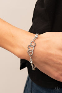 Desirable Dazzle - White-Jewelry-Just Because Jewels, Paparazzi Accessories-Just Because Jewels