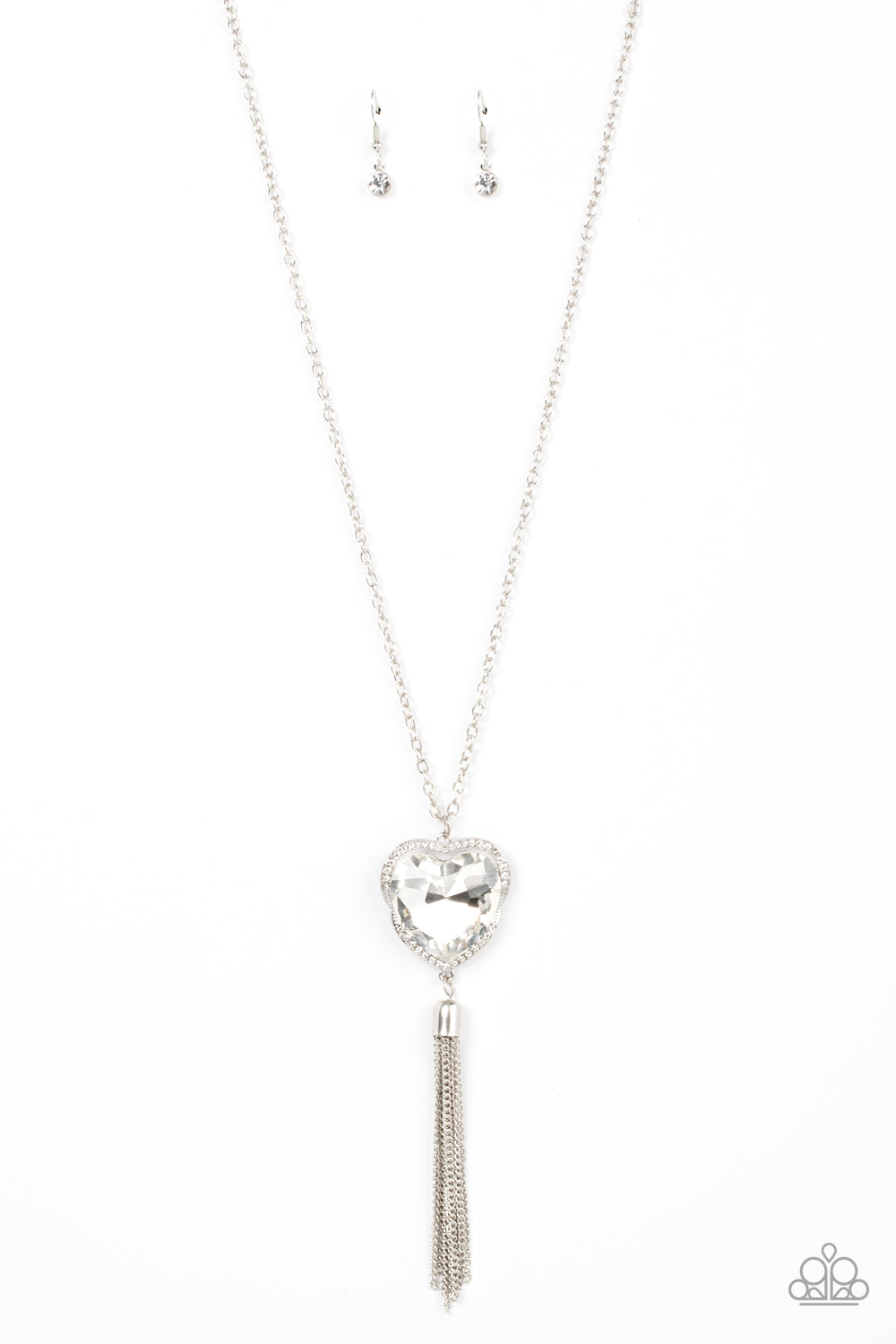 Finding My Forever - White-Jewelry-Just Because Jewels, Paparazzi Accessories-Just Because Jewels
