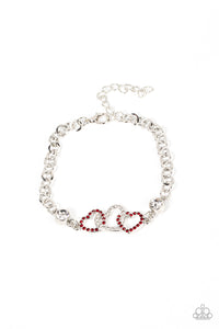 Desirable Dazzle - Red-Jewelry-Just Because Jewels, Paparazzi Accessories-Just Because Jewels