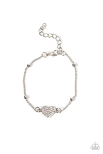 Load image into Gallery viewer, Heartachingly Adorable - White-Jewelry-Just Because Jewels, Paparazzi Accessories-Just Because Jewels