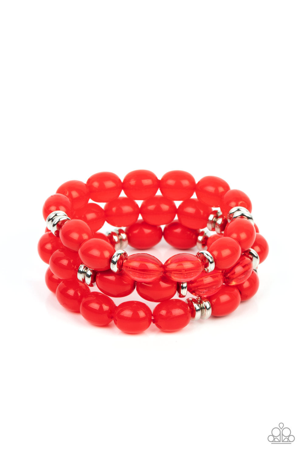 Coastal Coastin - Red-Jewelry-Paparazzi Accessories, Just Because Jewels-Just Because Jewels
