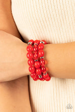 Load image into Gallery viewer, Coastal Coastin - Red-Jewelry-Paparazzi Accessories, Just Because Jewels-Just Because Jewels