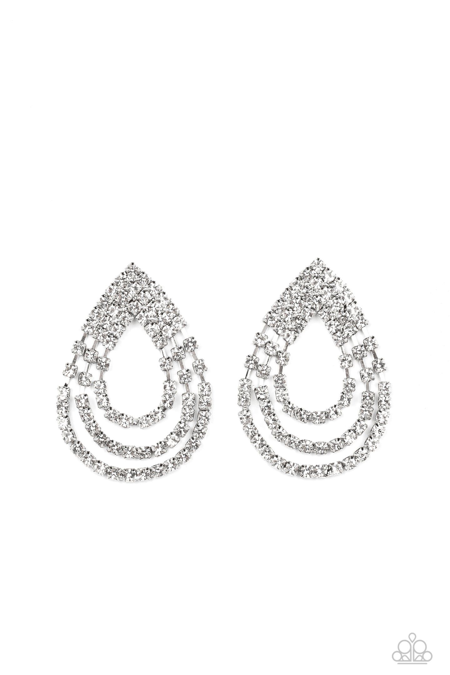 Take a POWER Stance - White-Jewelry-Paparazzi Accessories, Just Because Jewels-Just Because Jewels