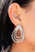 Load image into Gallery viewer, Take a POWER Stance - White-Jewelry-Paparazzi Accessories, Just Because Jewels-Just Because Jewels