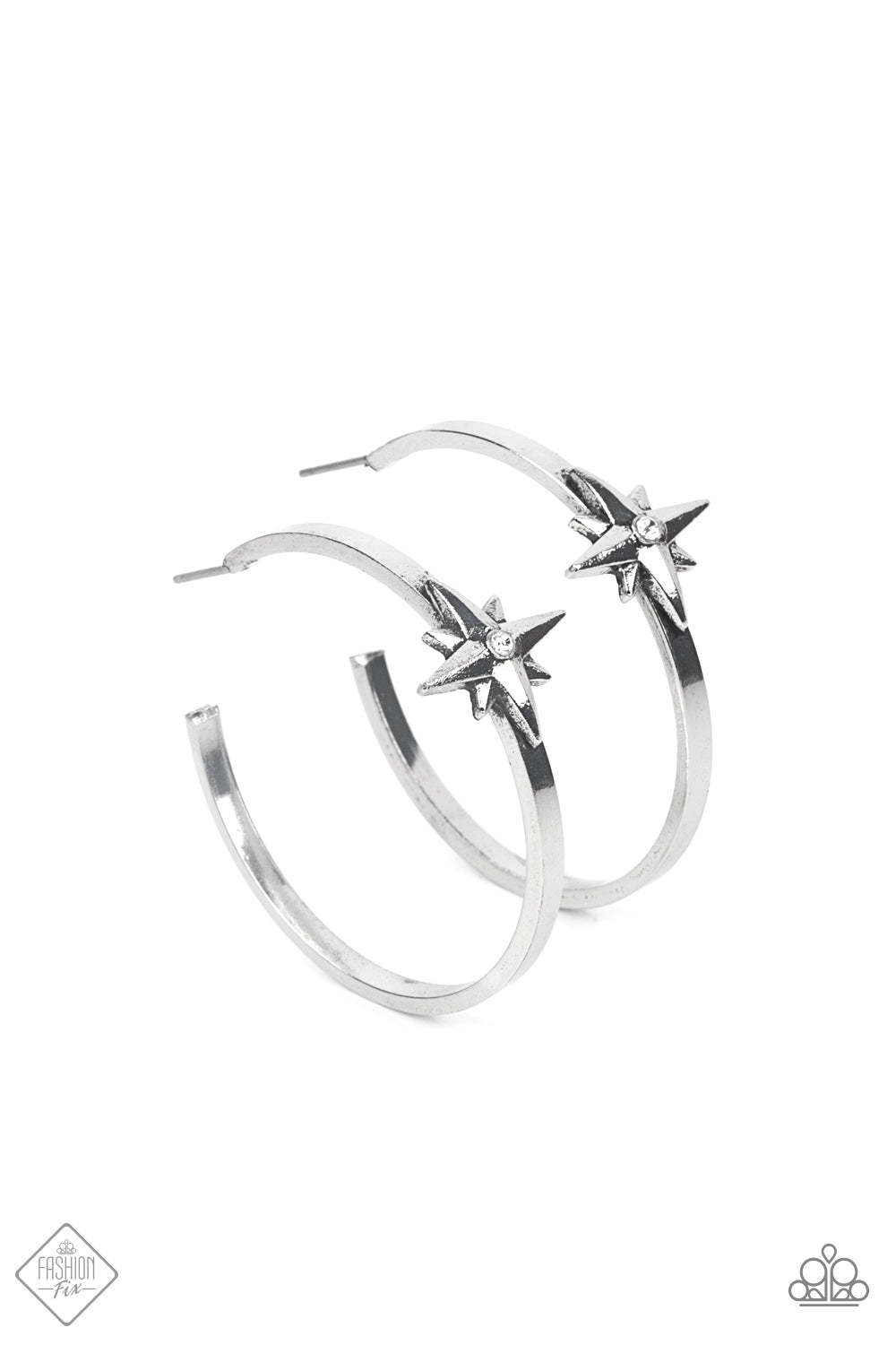 Lone Star Shimmer - White-Jewelry-Paparazzi Accessories, Just Because Jewels-Just Because Jewels