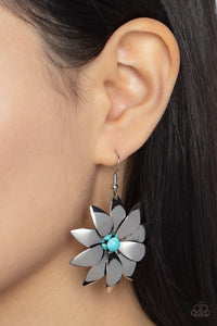 Pinwheel Prairies - Blue-Jewelry-Paparazzi Accessories, Just Because Jewels-Just Because Jewels