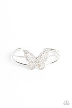 Load image into Gallery viewer, Butterfly Bella - White-Jewelry-Paparazzi Accessories, Just Because Jewels-Just Because Jewels