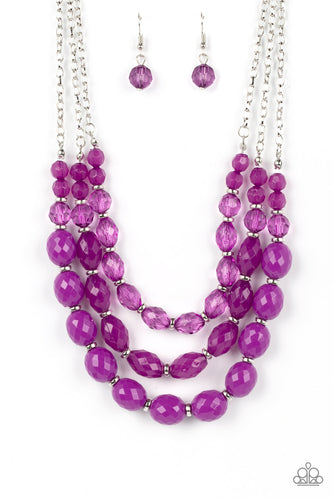 Tropical Hideaway - Purple-Jewelry-Paparazzi Accessories, Just Because Jewels-Just Because Jewels