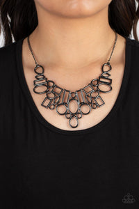 Geometric Grit - Black-Jewelry-Paparazzi Accessories, Just Because Jewels-Just Because Jewels