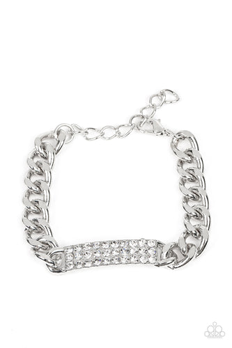 Icy Impact - White-Jewelry-Paparazzi Accessories, Just Because Jewels-Just Because Jewels